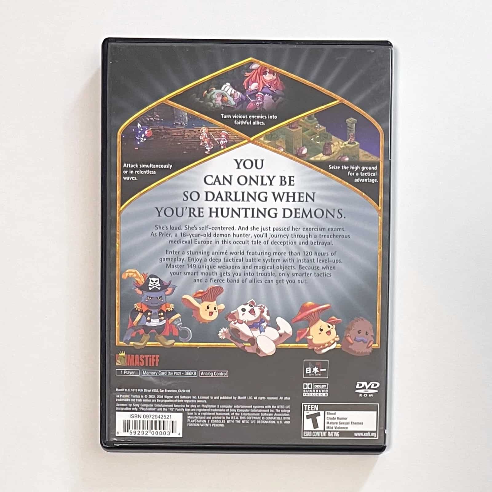 La Pucelle: Tactics PS2 back cover