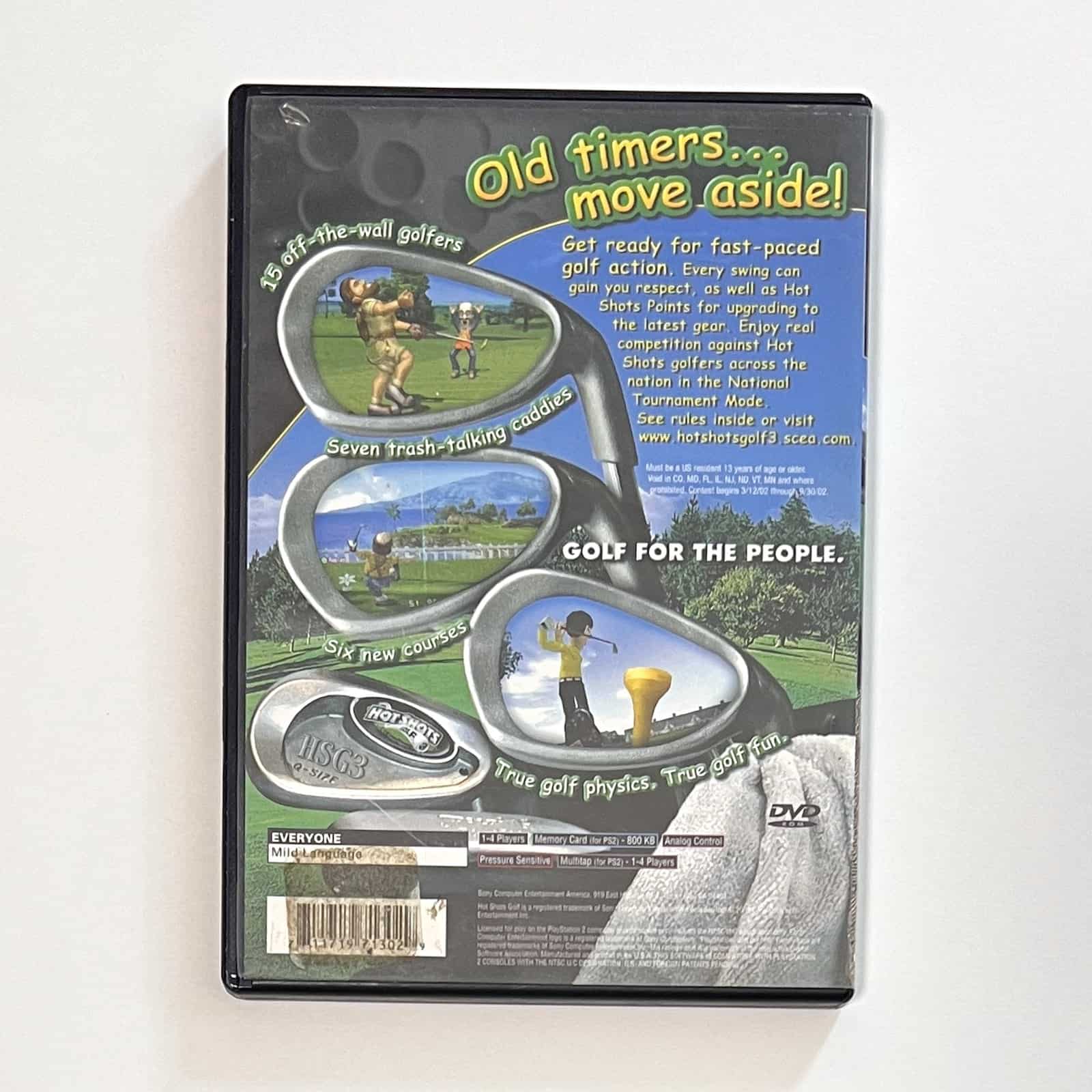 Hot Shots Golf 3 PS2 back cover