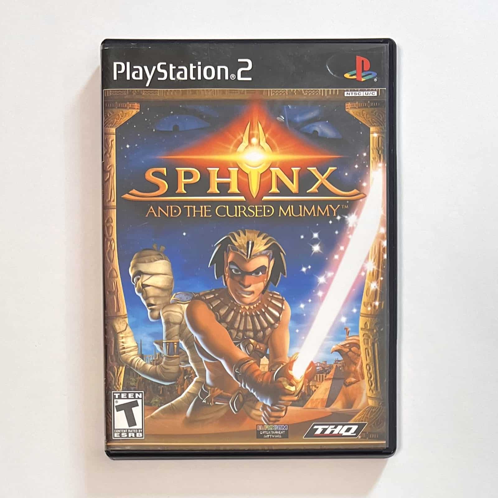 Sphinx and the Cursed Mummy PS2 front cover
