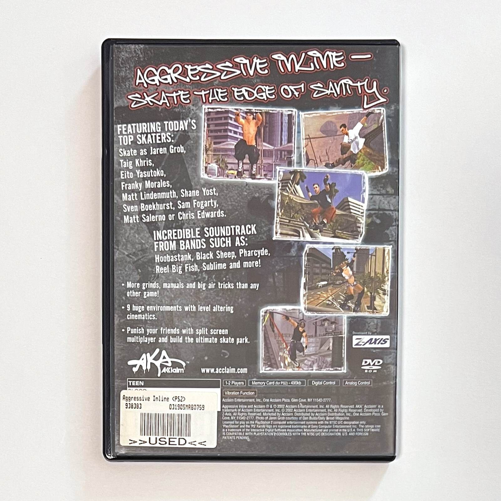 Aggressive Inline PS2 back cover